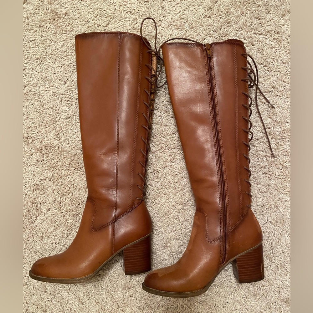 Sofft Wheaton Whiskey Brown Lace up Boots